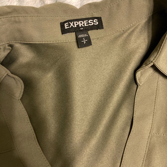 Express Button Down Tie Dress - Picture 6 of 7